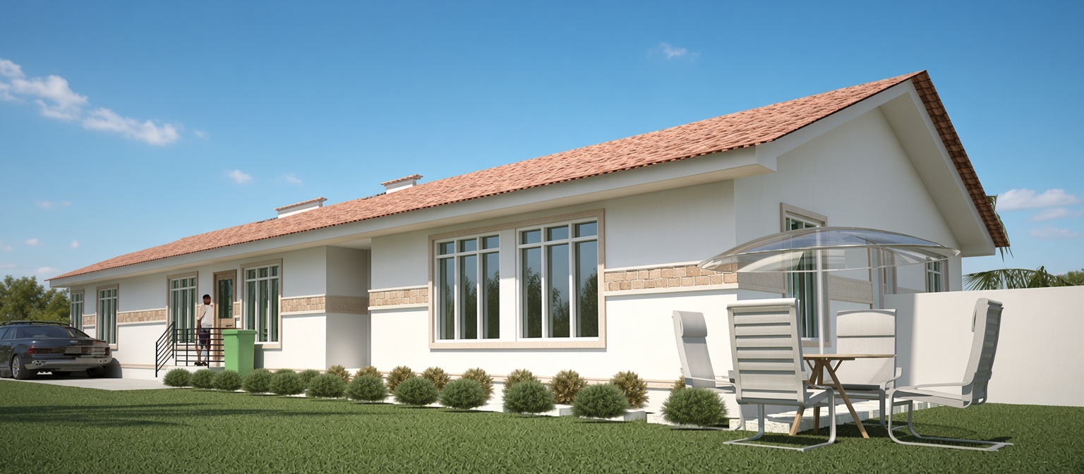 3-Bedroom Semi-Detached Bungalow — Mowe (Kay) — view 2