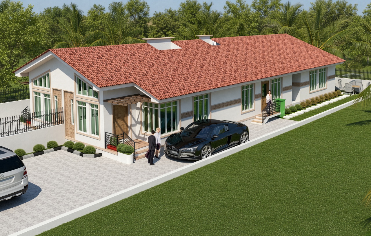 3-Bedroom Semi-Detached Bungalow — Mowe (Kay)